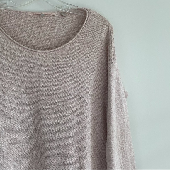 ANTHROPOLOGIE KNITTED & KNOTTED LACE BLUSH SWEATER - Picture 8 of 14